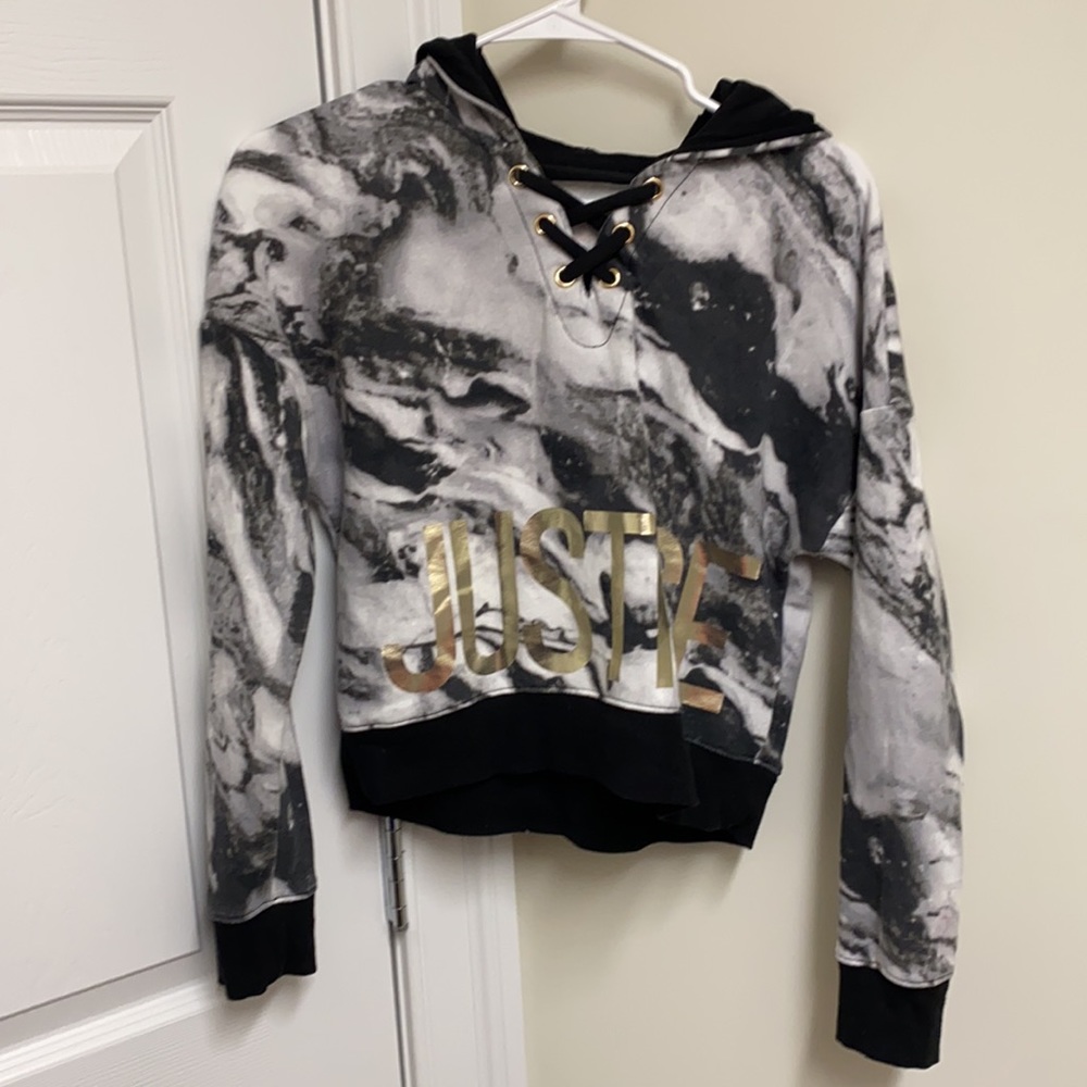 Justice size 12 Hoodie and leggings EUC
